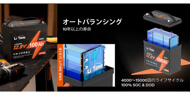 LiTime 12V 100Ah miniバッテリーの選択理由!