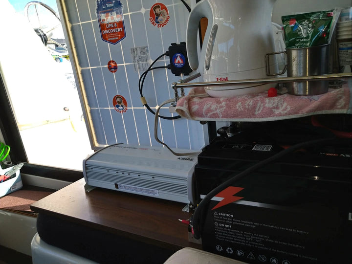 バッテリー・インバーターと組み合わせた電気工具の電源システム返図