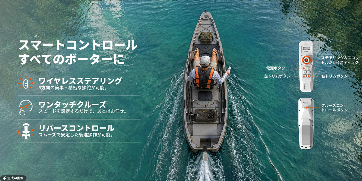 Argoseeker電動船外機で、水上探索をもっと自由に