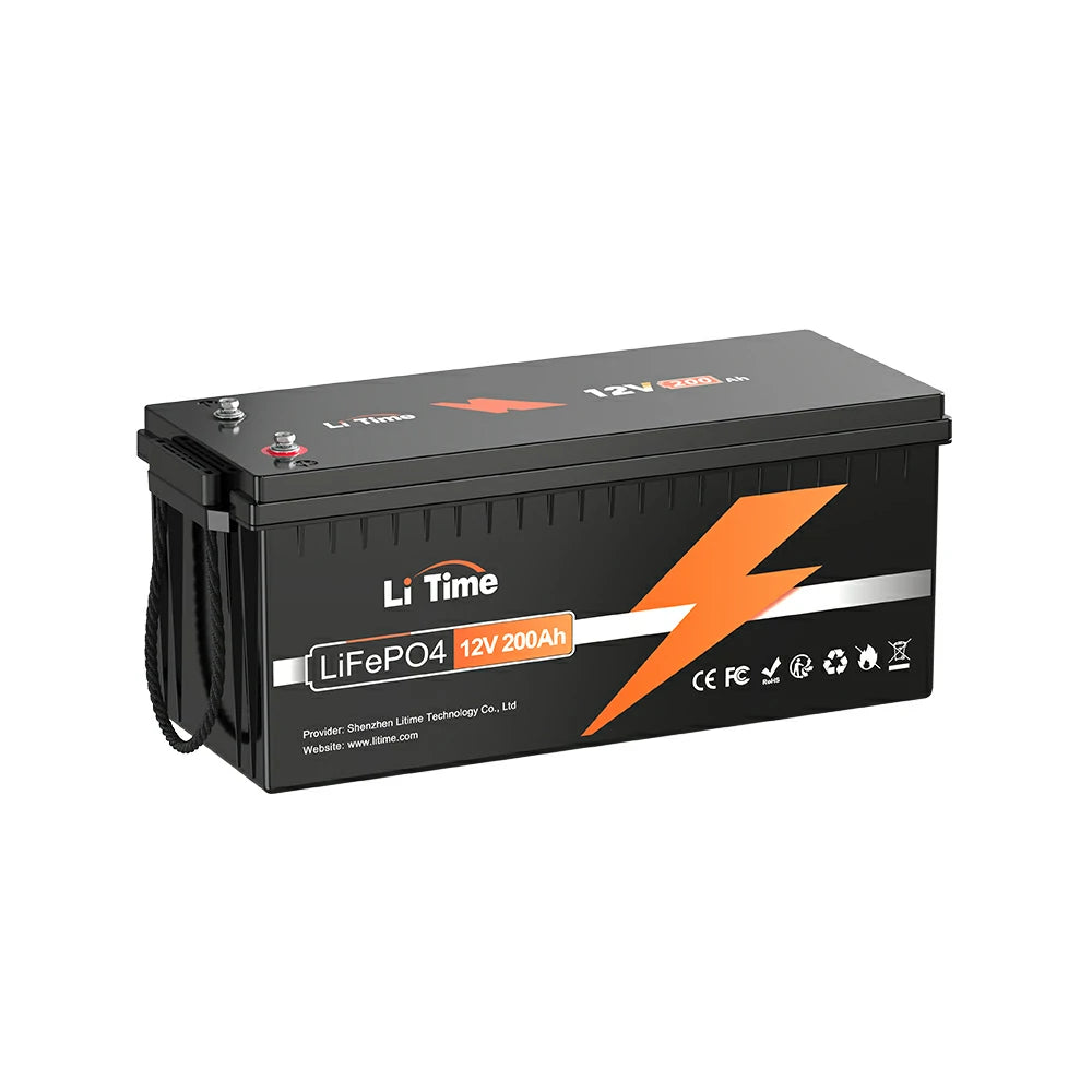 LiTime 12V 200Ah LiFePO4 リン酸鉄リチウムイオンバッテリ 12V 200Ah サブバッテリー用リン酸鉄リチウムイオンバッテリー