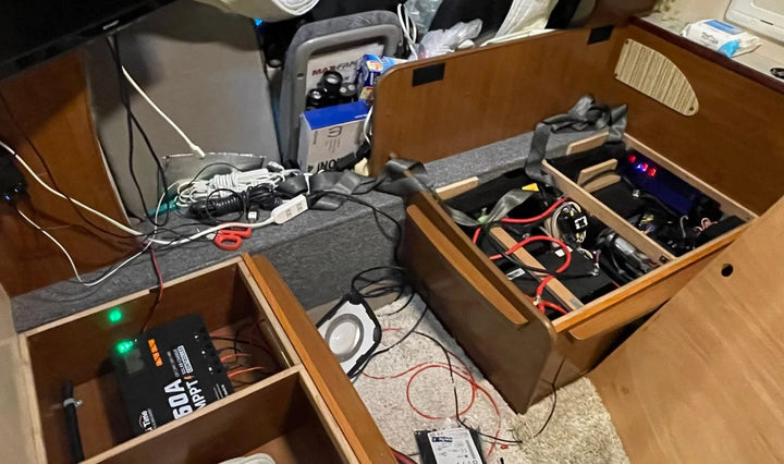 長旅のために搭載された大容量バッテリーシステム