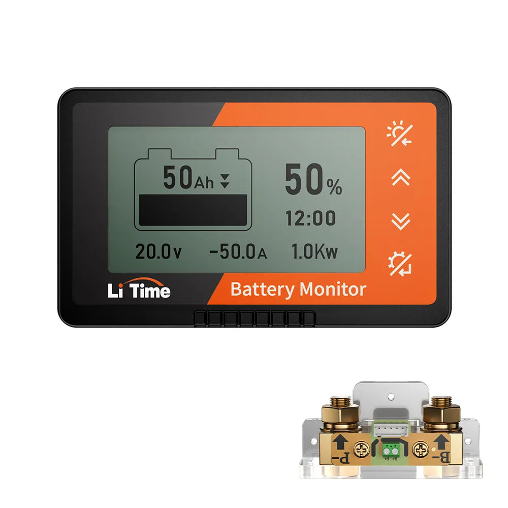 電源ユニット Li Time 500A Battery Monitor LiTime バッテリーモニター 500A シャント付き – LiTime-JP
