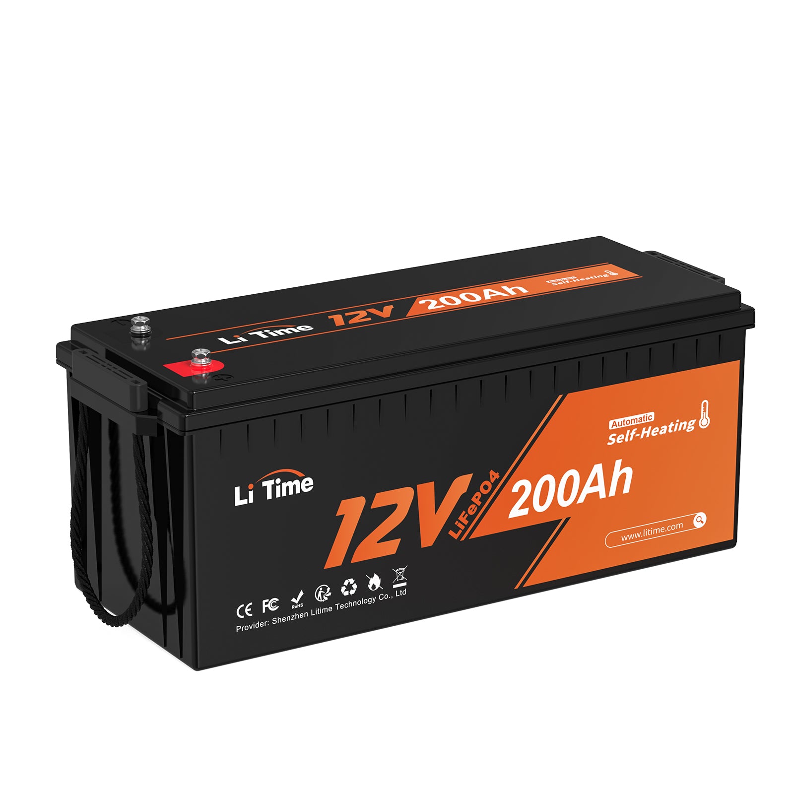 LiTime 自己加熱機能 12V200Ahリン酸鉄リチウムイオンバッテリー