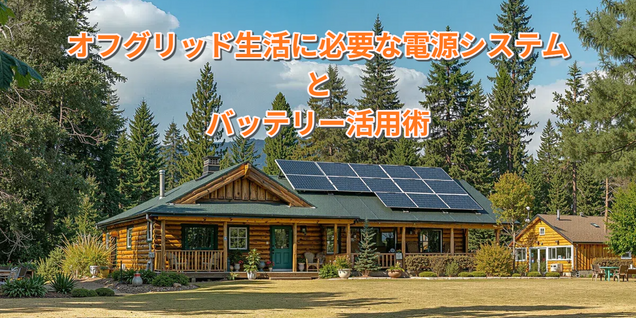 オフグリッド生活に必要な電源システムとバッテリー活用術