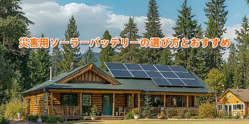災害用ソーラーバッテリーの選び方とおすすめ