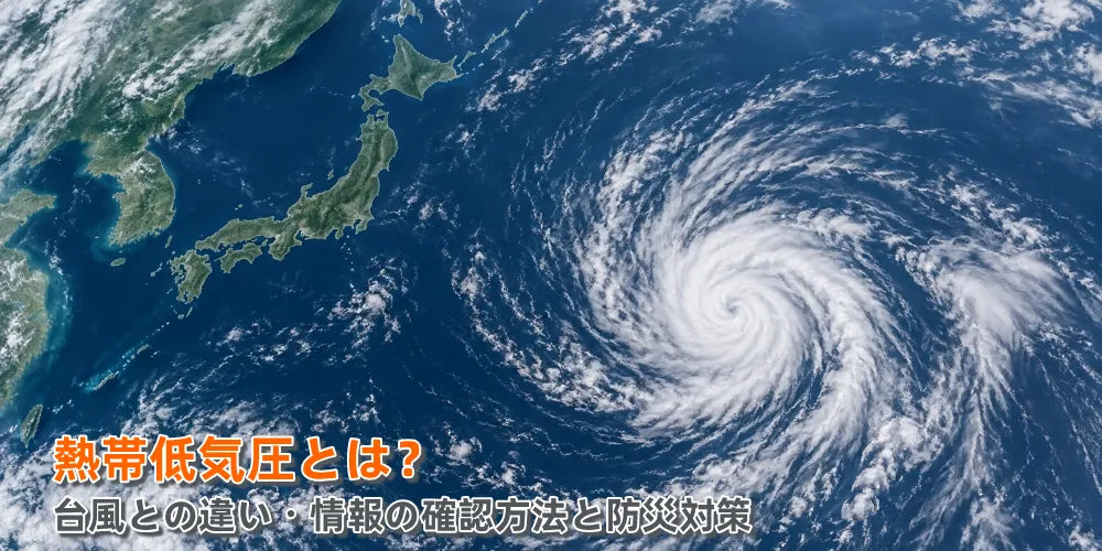 熱帯低気圧とは？台風との違い・情報の確認方法と防災対策