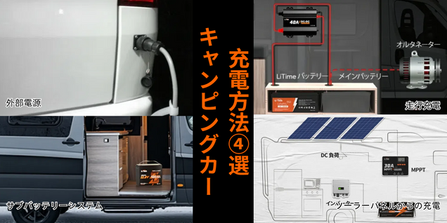 キャンピングカー充電方法を解説