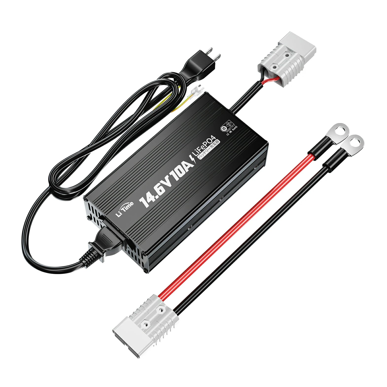 LiTime 58.4V 10Aリン酸鉄リチウムイオンバッテリー充電器（車中泊は 