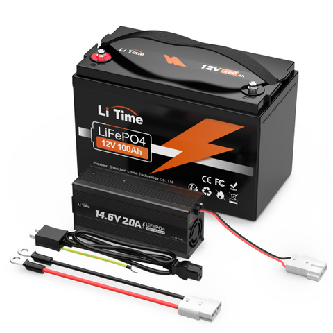 LiTime 12V100Ah リン酸鉄リチウムイオンバッテリー 1280W LiTime 12V100Ah リン酸鉄リチウムイオンバッテリー 1280W