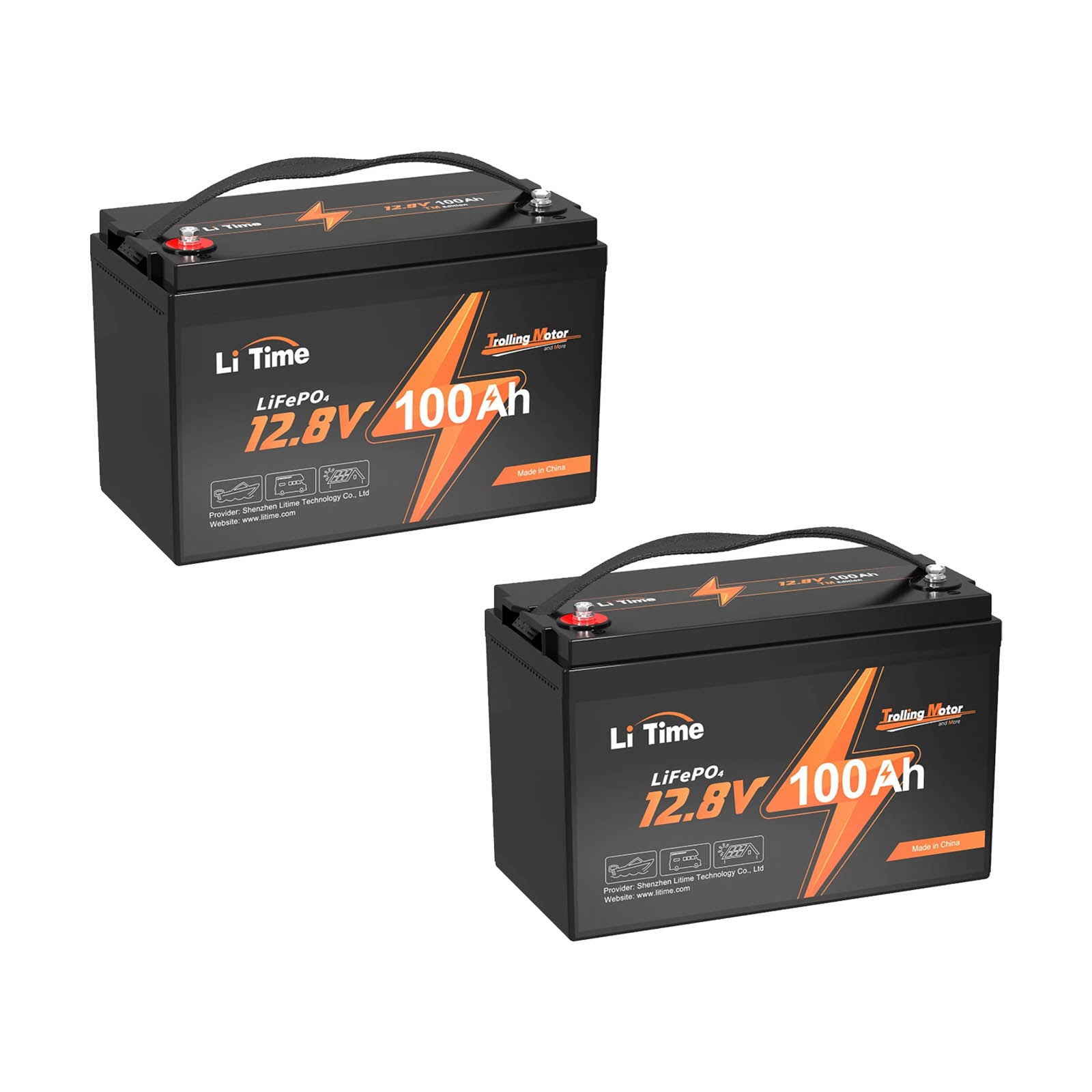 LiTime 12V 100Ah 専门タイプ  LiFePO4 バッテリー トローリングモーターにもっと適する