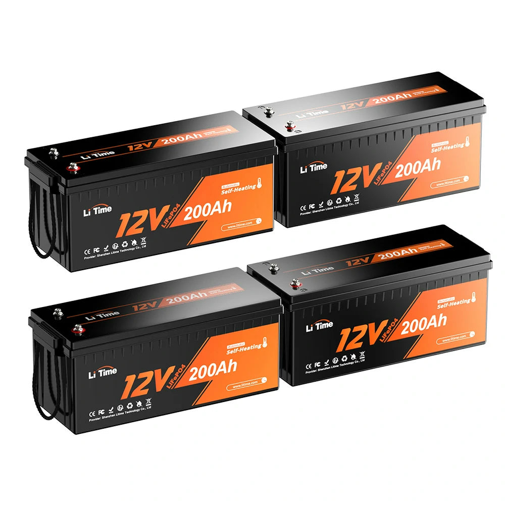新品未使用　Li Time 12V 200Ah バッテリー　車中泊 12V 200Ah サブバッテリー用リン酸鉄リチウムイオンバッテリー