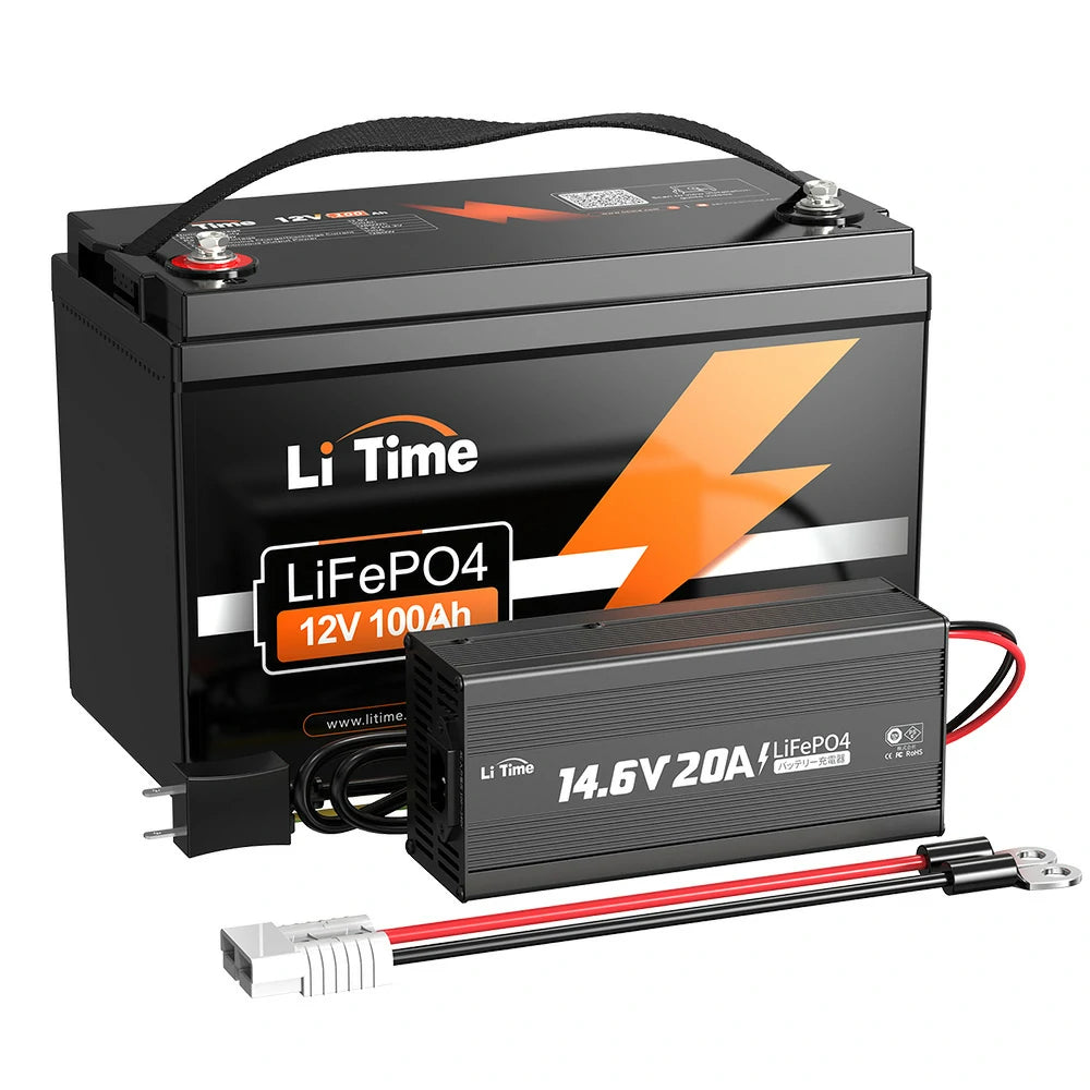 LiTime 12V100Ah リン酸鉄リチウムイオンバッテリー 1280W LiTime 12V100Ahリン酸鉄リチウムイオンバッテリー | LiFePO4 – LiTime-JP