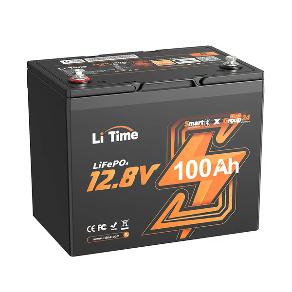 LiTime 12V 100Ah Bluetooth付きリチウムディープサイクルバッテリー