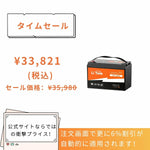 LiTime 12V100Ah 2C放電レートリン酸鉄リチウムイオンバッテリー