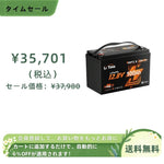 「予約商品」LiTime 12V 100Ah Bluetoothエレキモーター用リン酸鉄リチウムイオンバッテリー