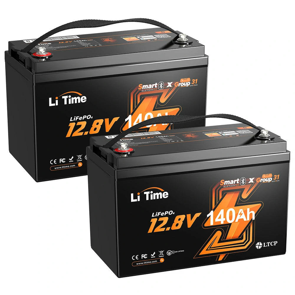 12V140Ah Bluetoothバッテリーおすすめ、2個セット