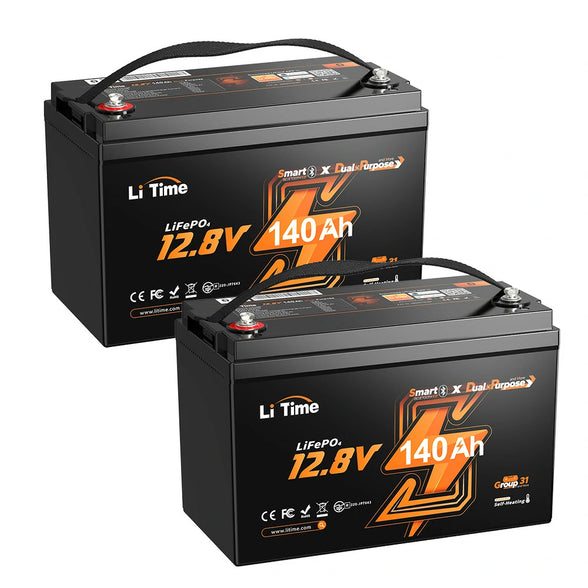 12V140Ah Bluetoothバッテリーおすすめ、2個セット