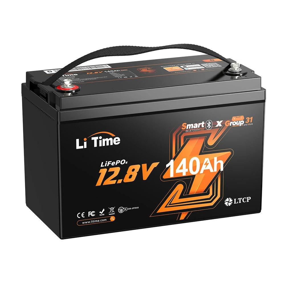 12V140Ah Bluetooth付きディープサイクルバッテリー – LiTime-JP