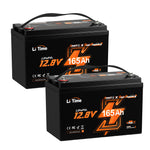 船外機・エレキモーター対応のLiTime 12V 165Ah Bluetooth＆ヒーター付きバッテリー 2個