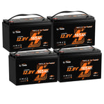 船外機・エレキモーター対応のLiTime 12V 165Ah Bluetooth＆ヒーター付きバッテリー 4個