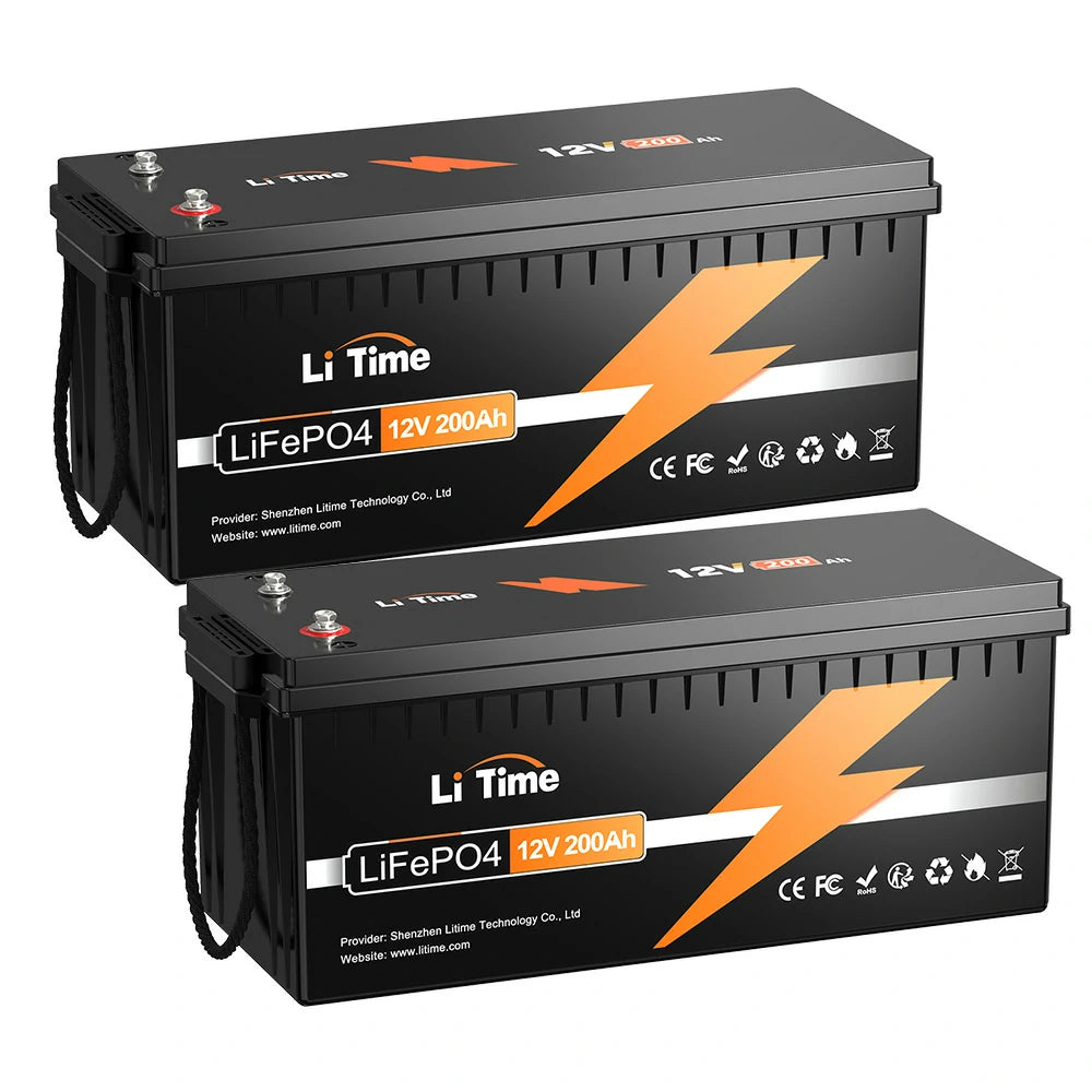Li Time 12V200Ah ヒート機能付き LiTime 12V200Ah ヒーター付 ディープサイクルバッテリー