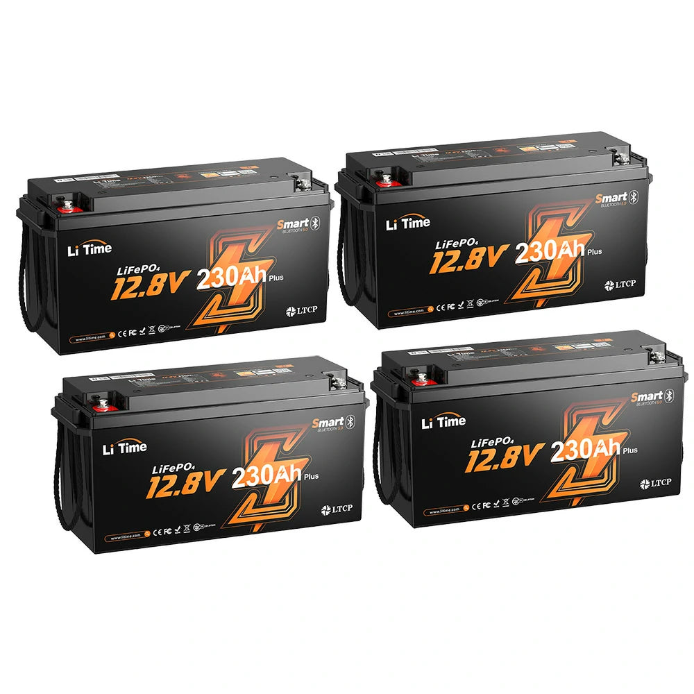 12V230Ah Bluetoothバッテリーおすすめ、4個セット