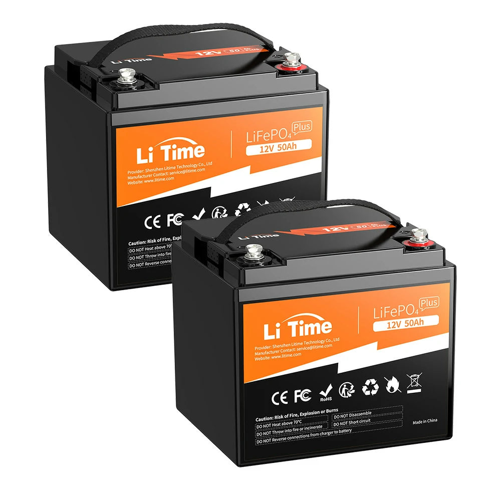LiTime 12V50Ahリン酸鉄リチウムイオンバッテリー 640W出力 LiTime 12V 50Ah 電動リール用バッテリー – LiTime-JP