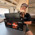 230Ah リン酸鉄リチウムイオンバッテリー＋2000Wインバーター