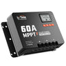 LiTime 60A MPPTチャージコントローラー本体、LCDディスプレイと操作ボタンを備えたソーラーチャージャーコントローラー