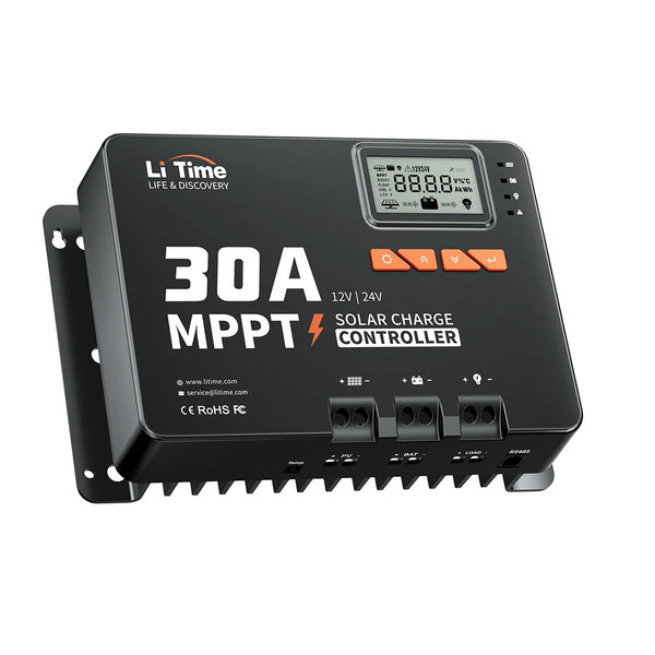 Litime 30A MPPTソーラーチャージャーコントローラー LiTime 30A MPPTソーラーチャージコントローラー｜12V/24V対応
