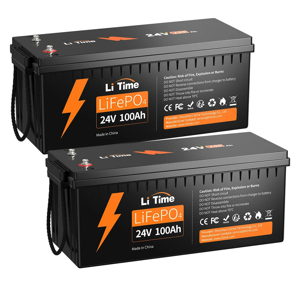 24Vバッテリーおすすめ、100Ah大容量バッテリー、2個セット