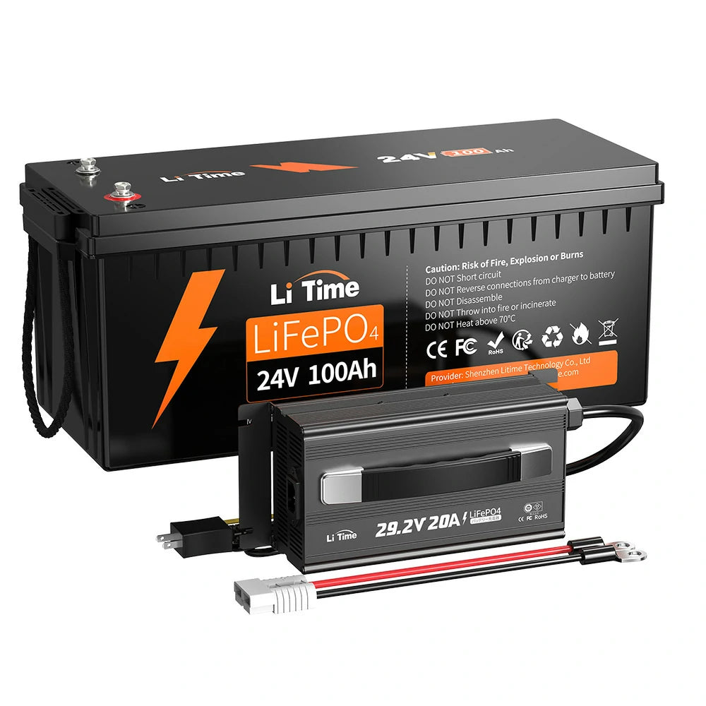 LiTime 24V 100Ah サブバッテリー用リン酸鉄リチウムイオン