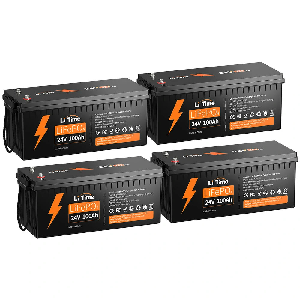 24V100Ahバッテリーおすすめ、4個セット