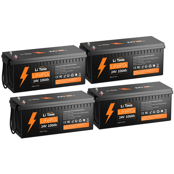 LiTime 24V 100Ah サブバッテリー用リン酸鉄リチウムイオン