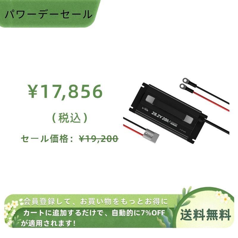 LiTime 24V 20A バッテリー充電器