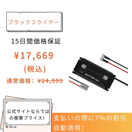 LiTime 29.2V 20A リン酸鉄リチウムバッテリー専用充電器 – LiTime-JP