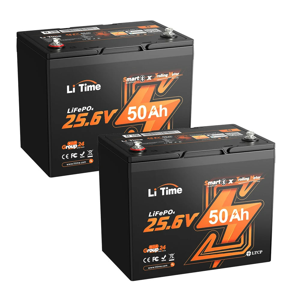 24V50Ah Bluetoothバッテリーおすすめ、2個セット