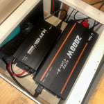 内や自宅でスムーズに設置できるLiTime 12V 2000W正弦波インバーター