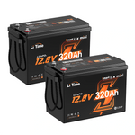 LiTime 12V320Ah Mini Bluetooth付きリン酸鉄リチウムイオンバッテリー
