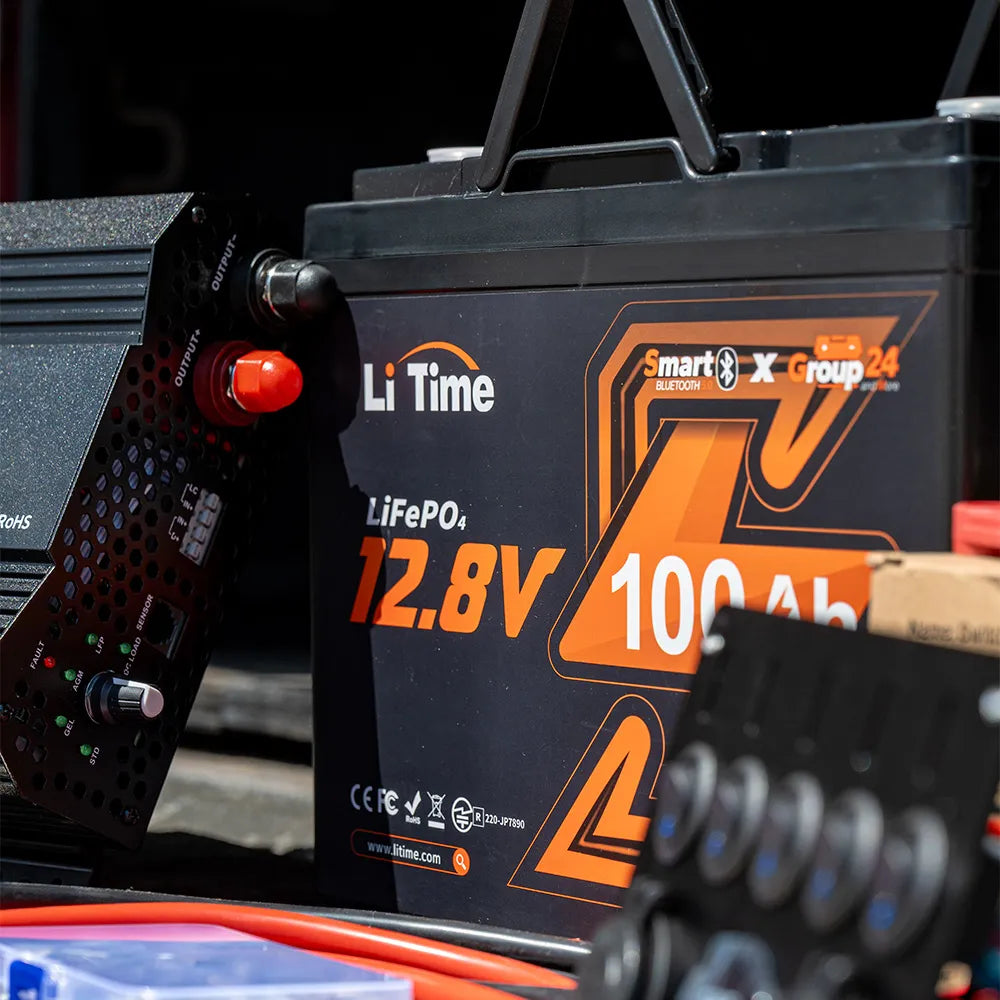 LiTime 12V 100Ah Bluetooth付きリチウムディープサイクルバッテリー