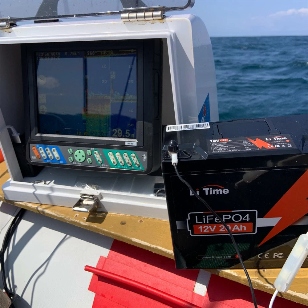 12V 20Ah 魚探バッテリーおすすめ、LiTimeのLiFePO4バッテリー