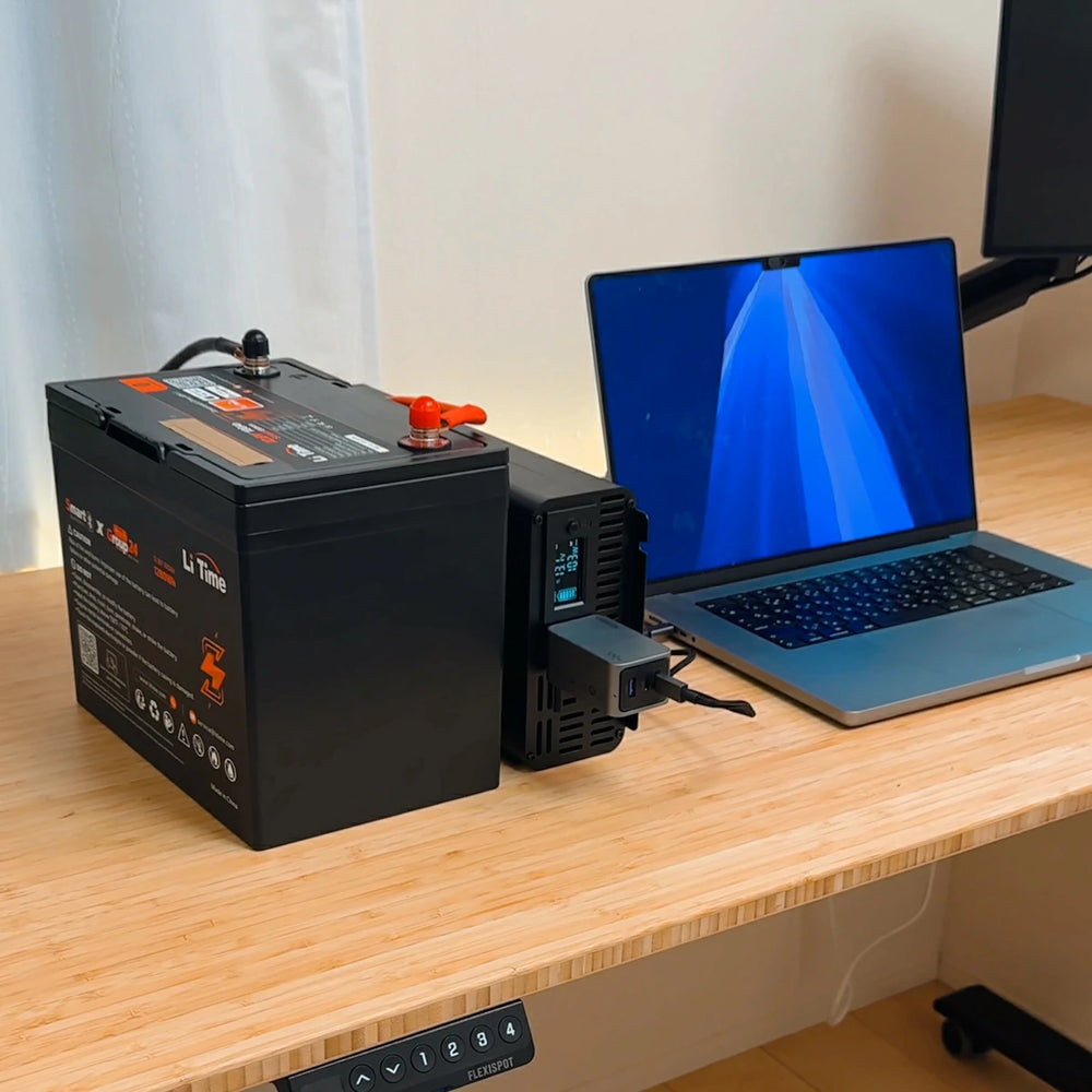 LiTime 12V 100Ah Bluetooth付きリチウムディープサイクルバッテリー