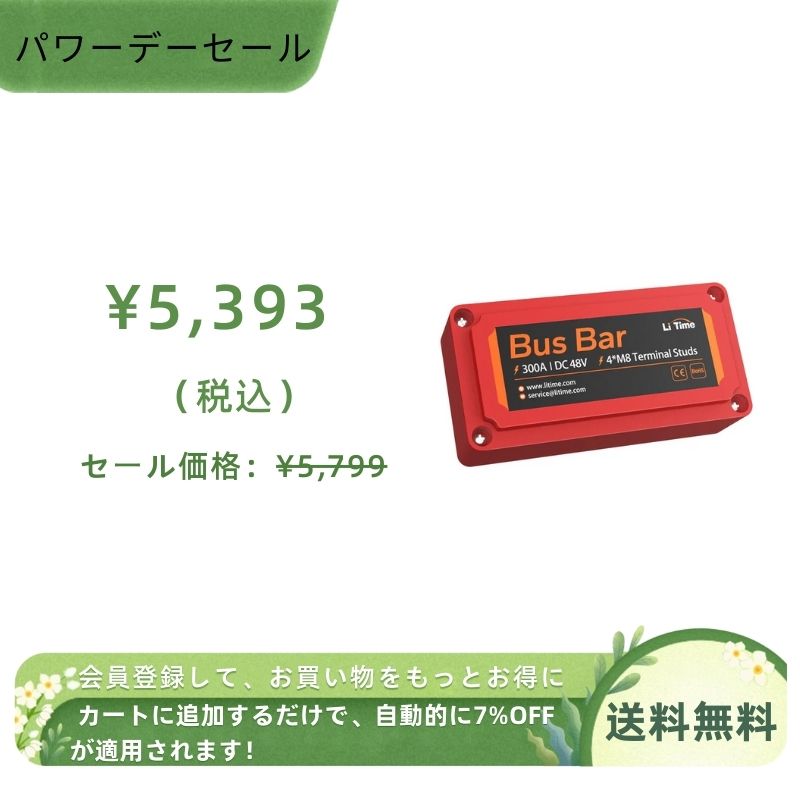 LiTime 300A バスバー