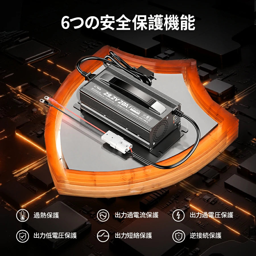 LiTime 24V 20A バッテリー充電器