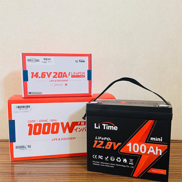 LiTime 12V100Ah mini リン酸鉄リチウムイオンバッテリー