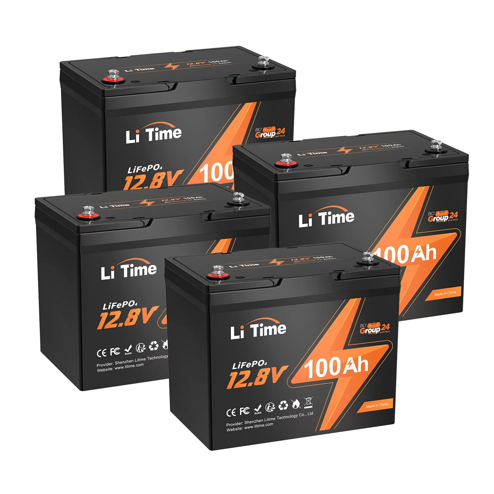 LiTime 12V100Ah サブバッテリー用リン酸鉄リチウムイオンバッテリー