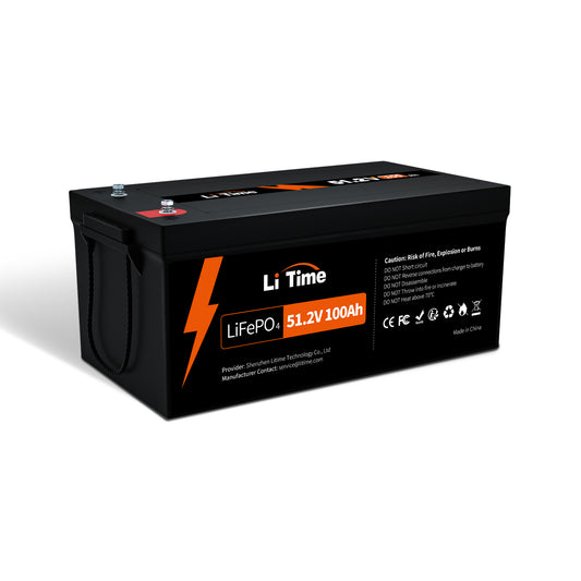 LiTime 51.2V100Ah リン酸鉄リチウムイオンバッテリー 5120Wh LiFePO4 バッテリー 2000