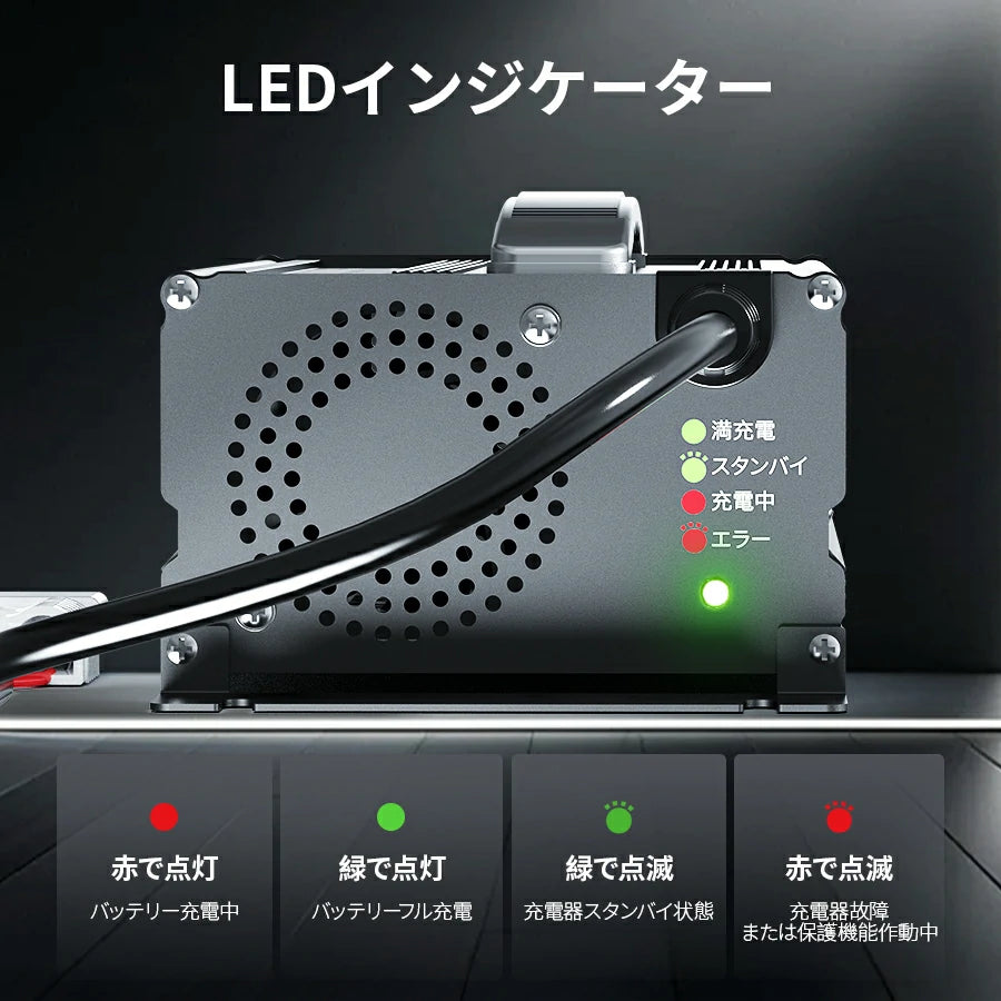 LiTime 24V 20A バッテリー充電器