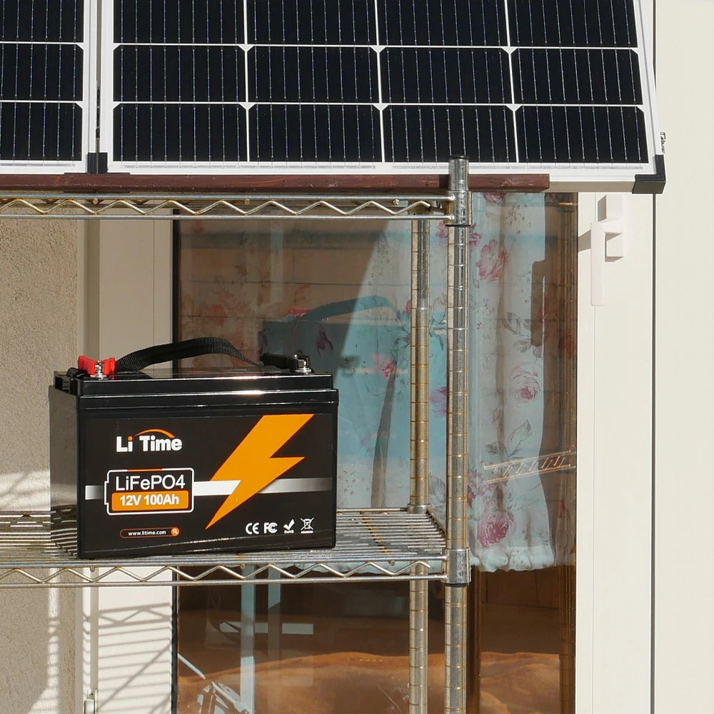 炎天下でも安心なリン酸鉄リチウムバッテリー12V