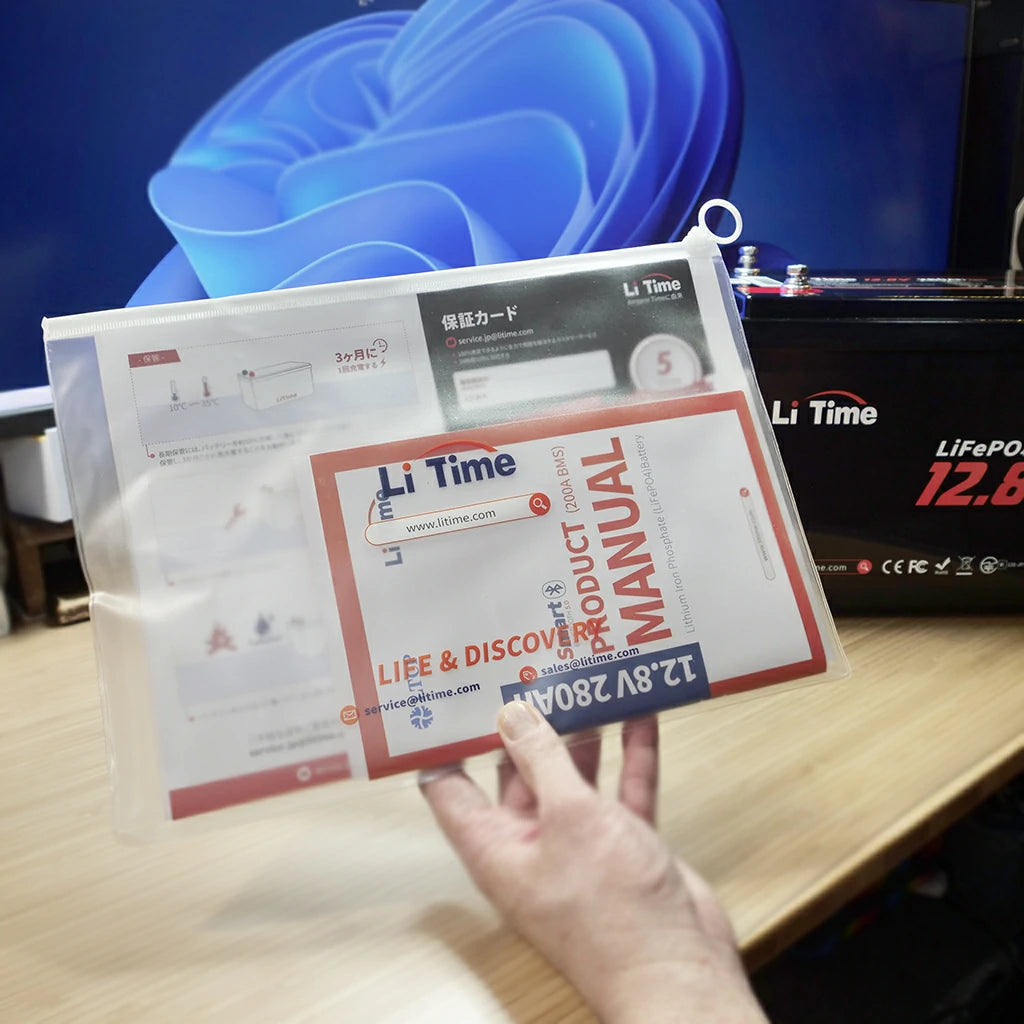LiTimeバッテリーの取り付け説明書